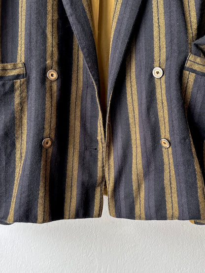 80s striped tailored jacket