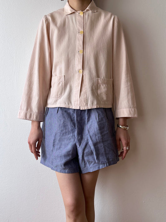 vintage women work jacket in pink