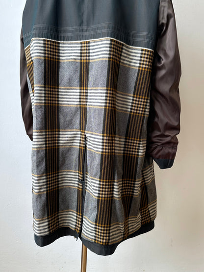 1980s Italian Iridescent waterproof coat
