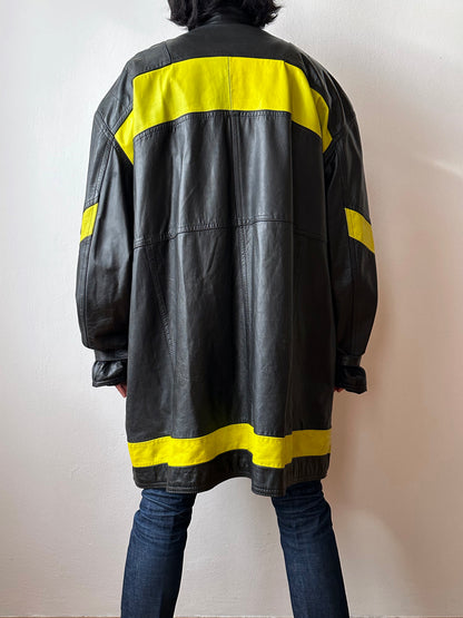 90s Czech work leather coat – TOTO.CZ