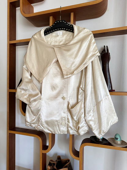 1980-90s Switzerland rayon satin jacket