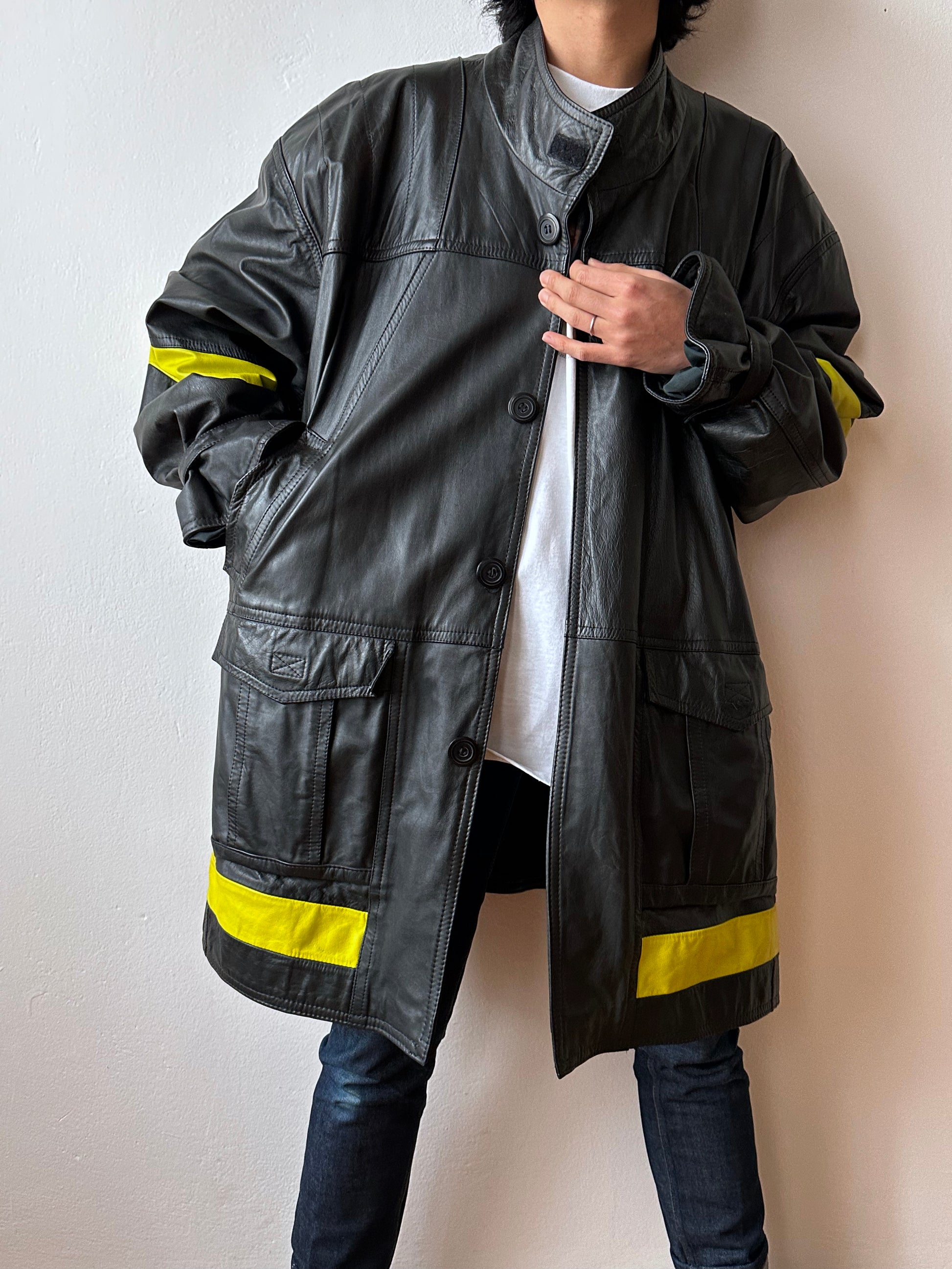 90s Czech work leather coat – TOTO.CZ