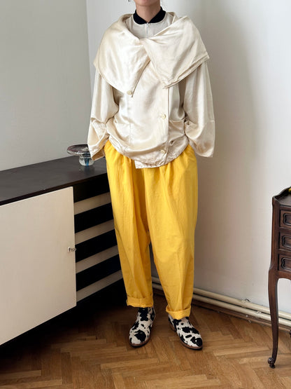1980-90s Switzerland rayon satin jacket