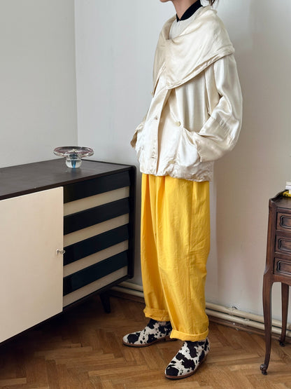 1980-90s Switzerland rayon satin jacket