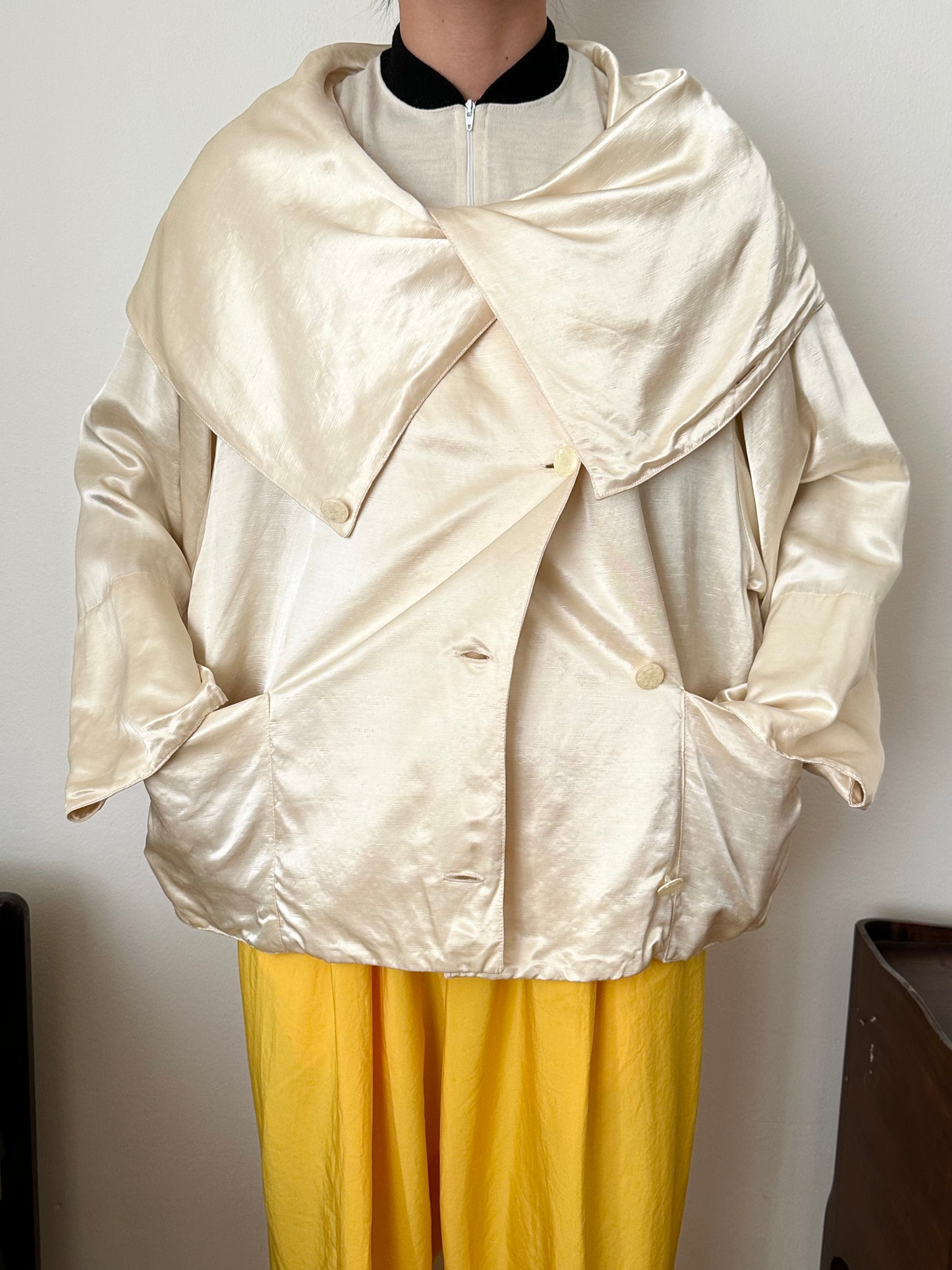 1980-90s Switzerland rayon satin jacket