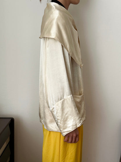 1980-90s Switzerland rayon satin jacket