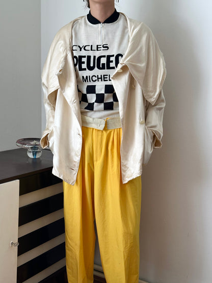 1980-90s Switzerland rayon satin jacket