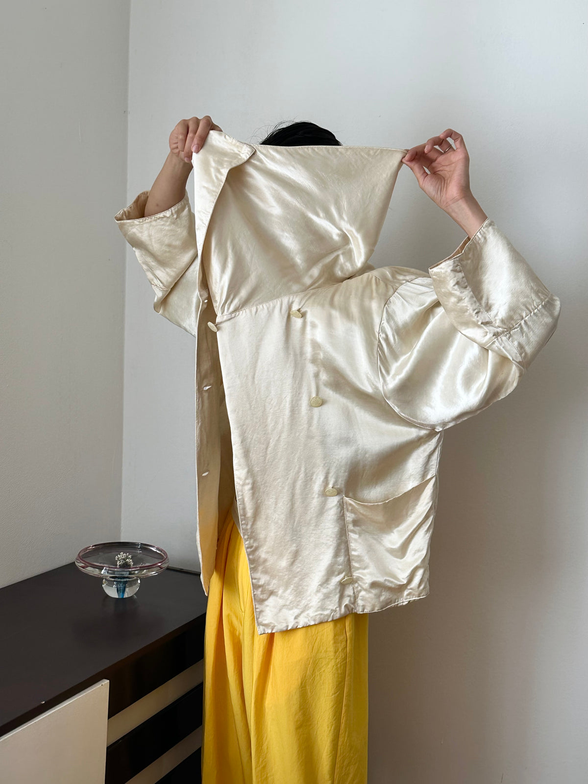 1980-90s Switzerland rayon satin jacket