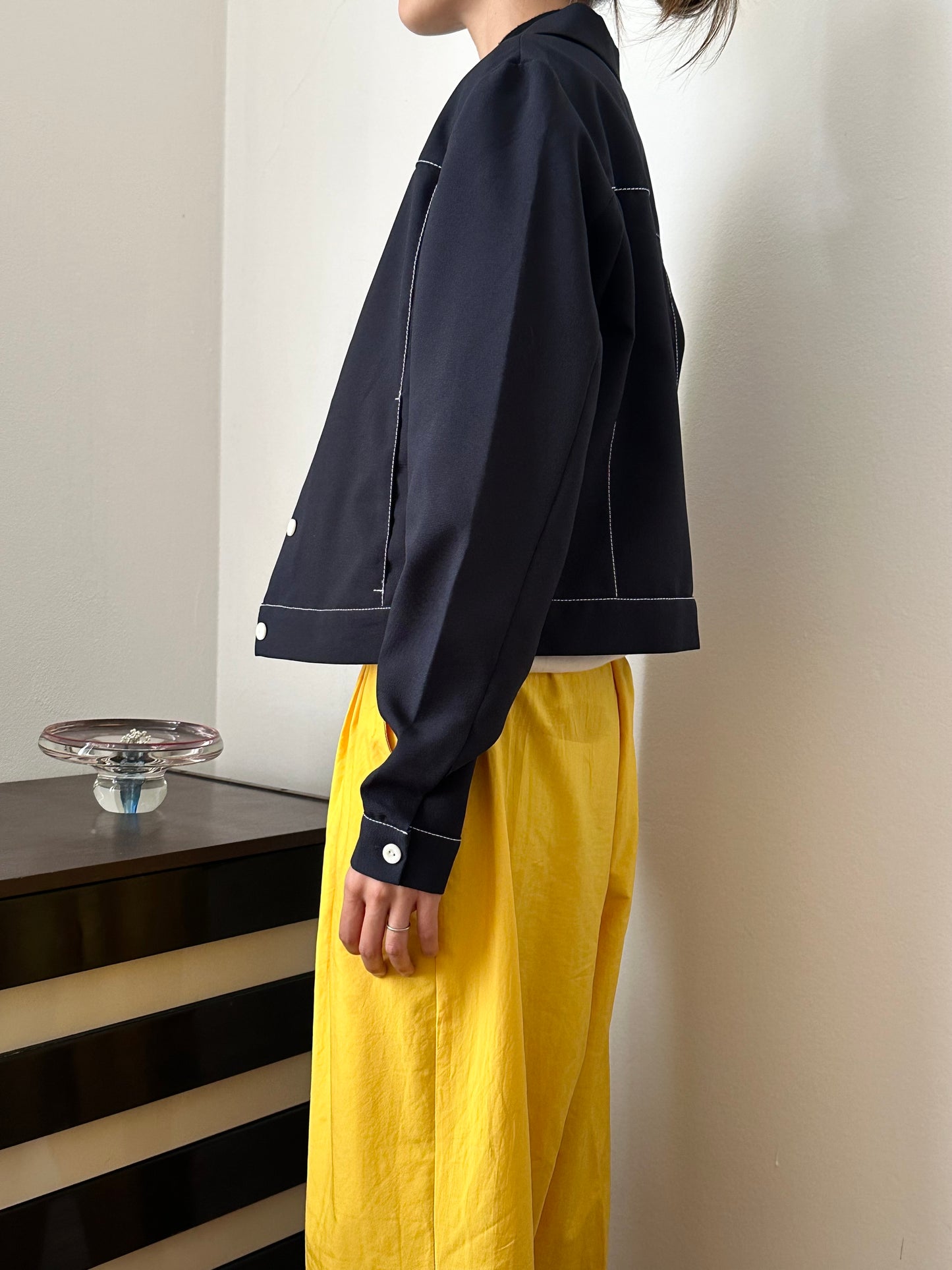 chic track shirt jacket
