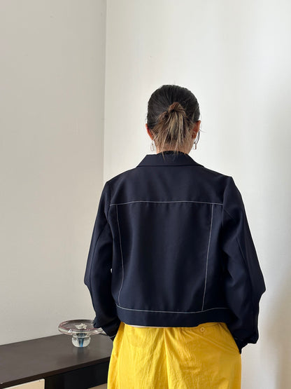 chic track shirt jacket