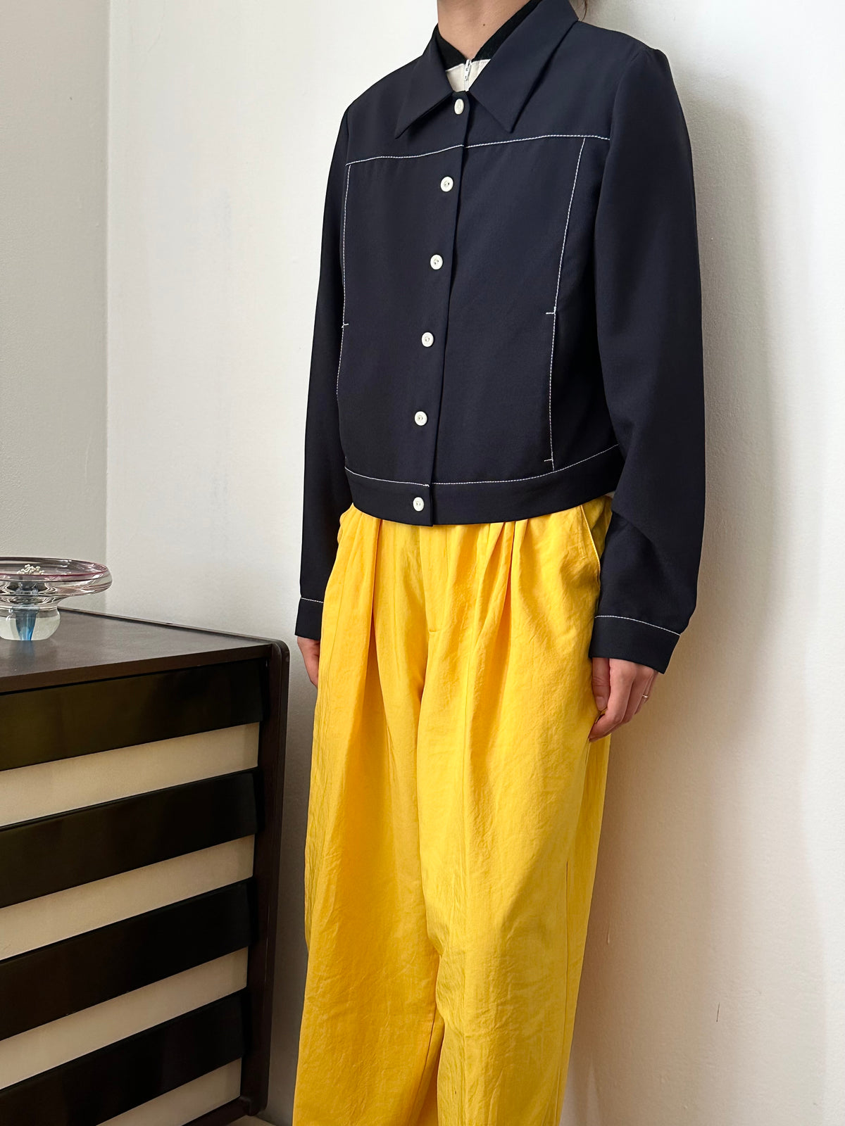 chic track shirt jacket