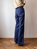 70s vat dyed wide denim