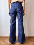 70s vat dyed wide denim