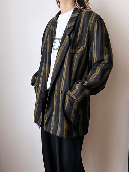 80s striped tailored jacket