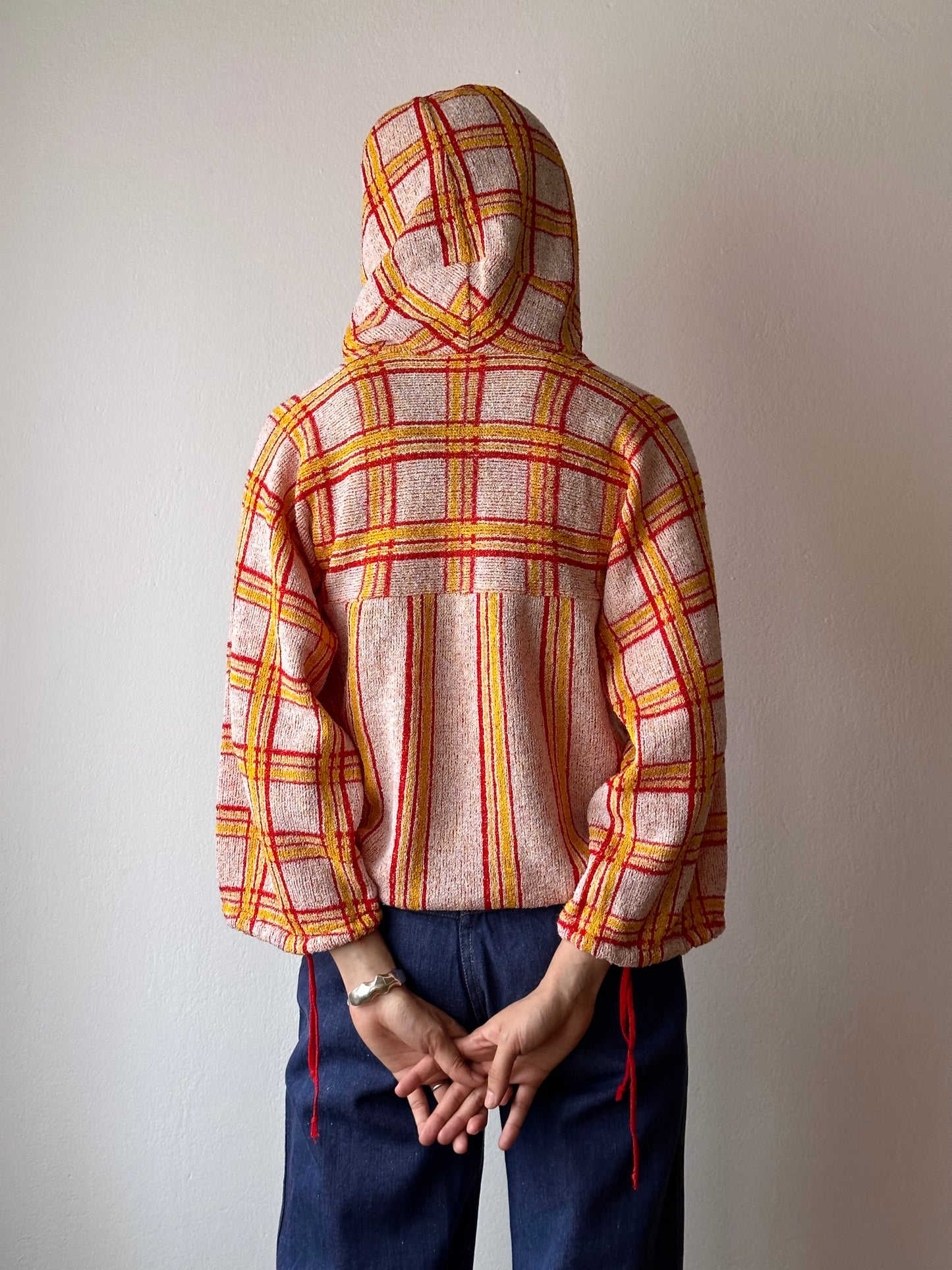 80s pile hoodie smock