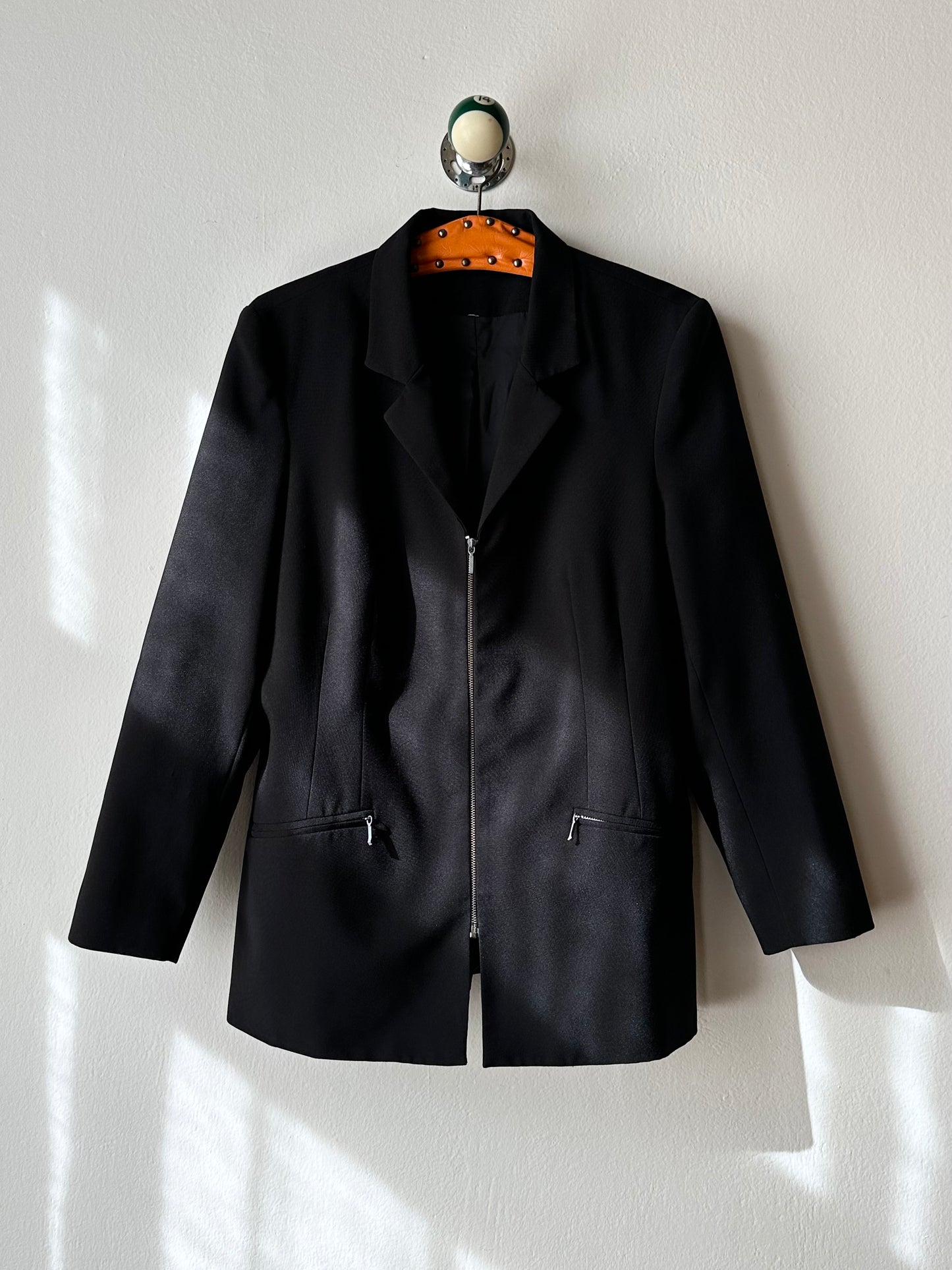 80s German zip-up tailored jacket