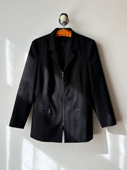 80s German zip-up tailored jacket