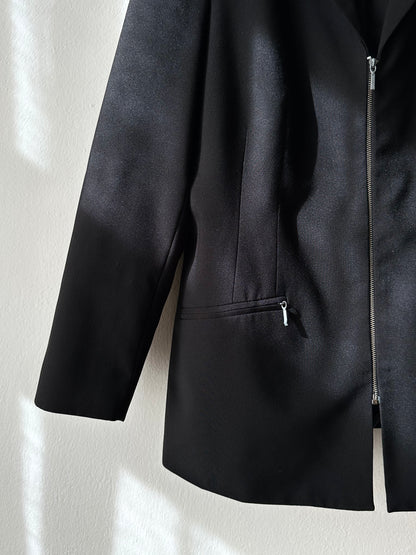 80s German zip-up tailored jacket