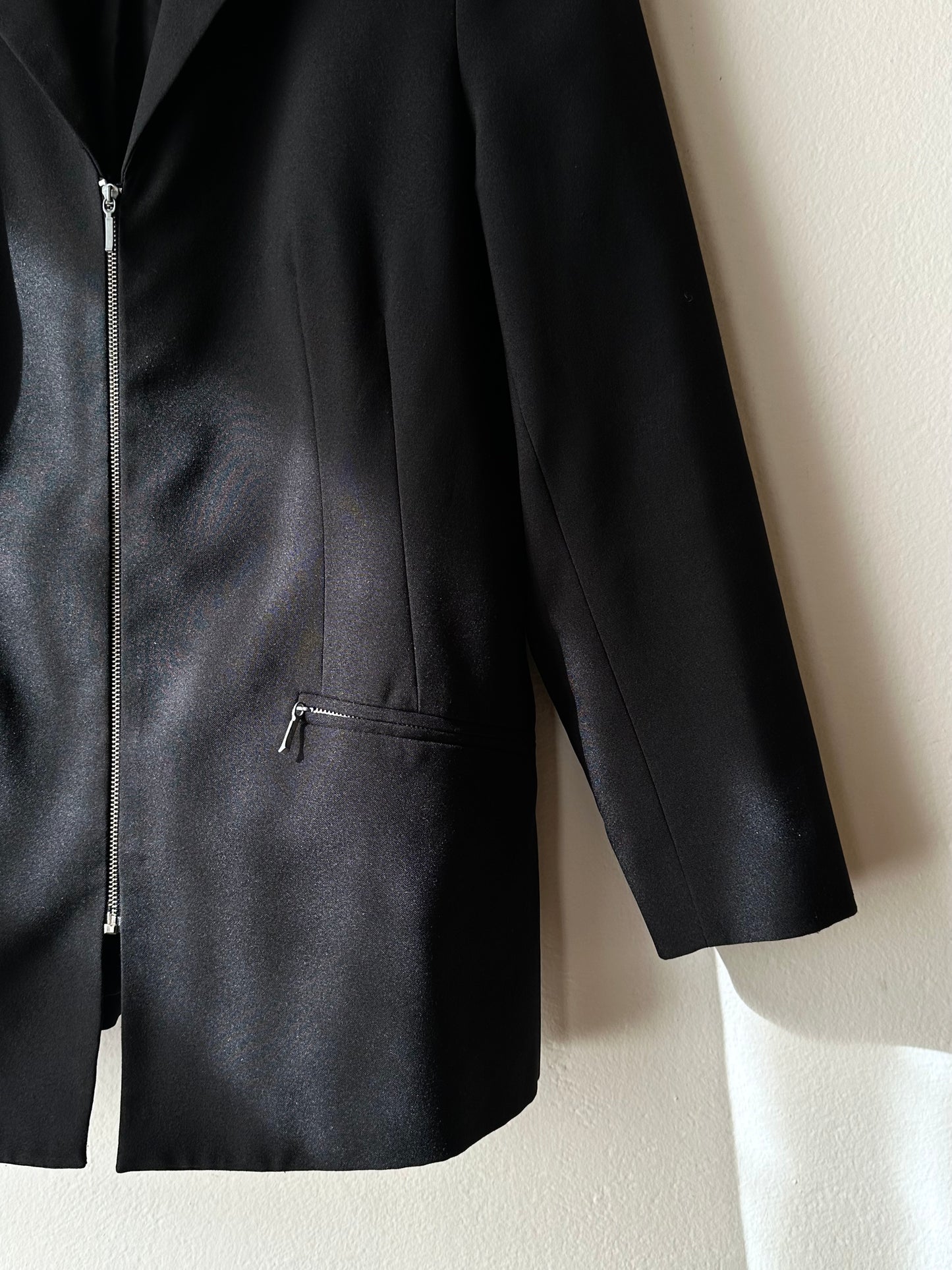 80s German zip-up tailored jacket