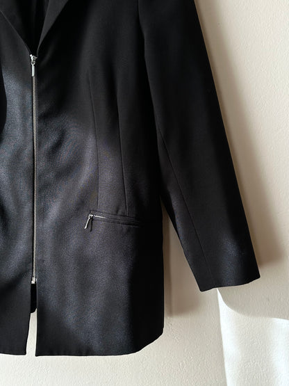 80s German zip-up tailored jacket