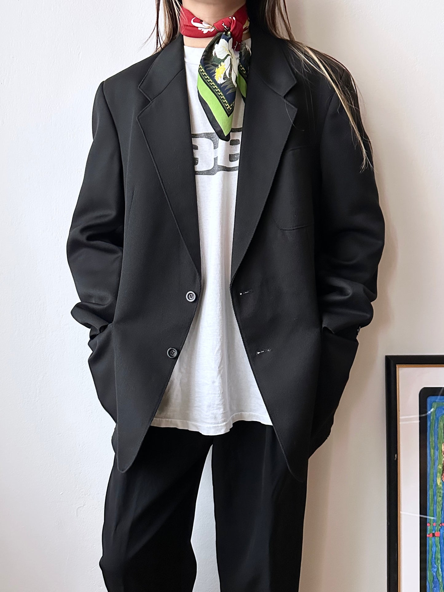 70s wool tailored jacket