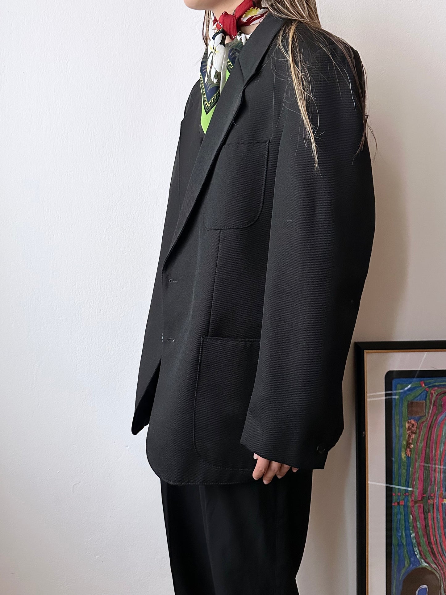 70s wool tailored jacket