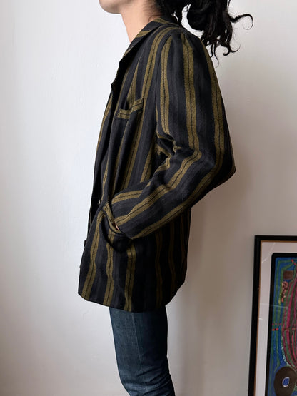 80s striped tailored jacket