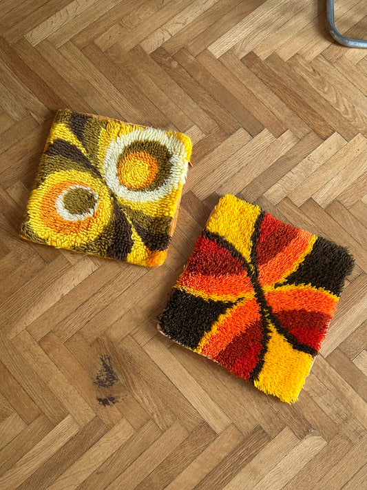 Vintage Pile Cushion Covers ,set of 2