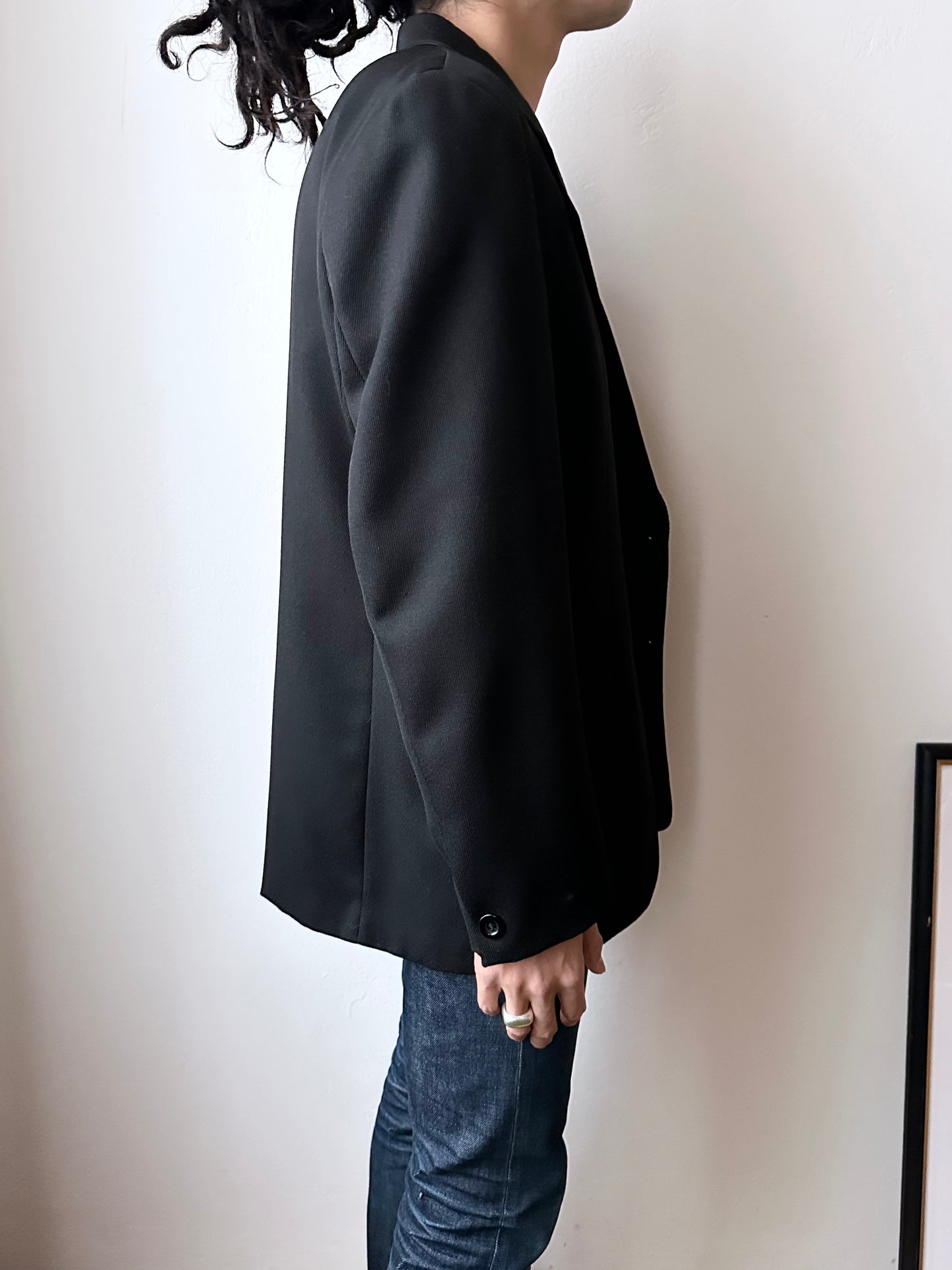 70s wool tailored jacket