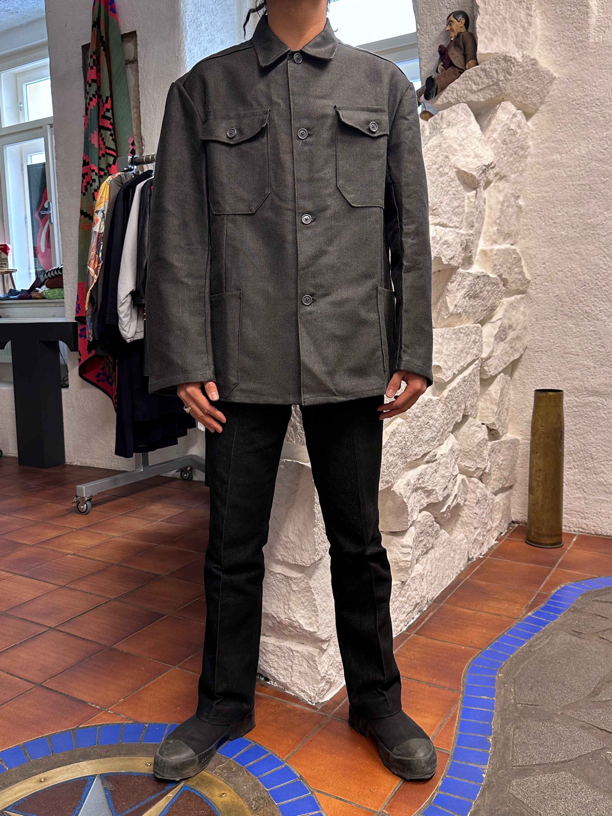 1960's 60年代 Work Jacket Cotton pique Dead stock Toto Vintage clothing store Antique shop Vintage clothing shop Praha Prague コットン ピケ 古着屋 アンティークショップ プラハ ユーロワーク ユーロ古着 ヨーロッパ古着 古着卸