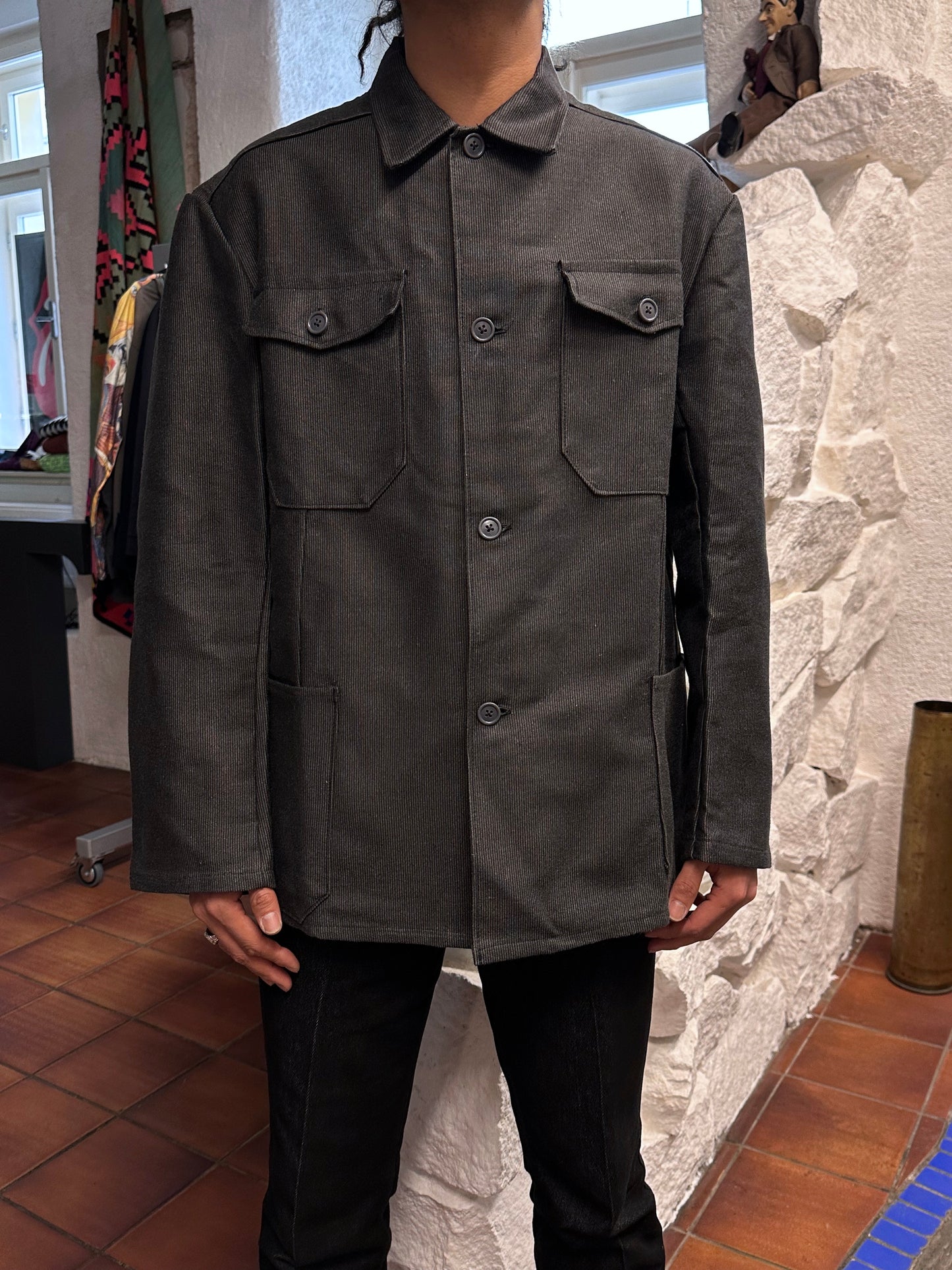 1960's 60年代 Work Jacket Cotton pique Dead stock Toto Vintage clothing store Antique shop Vintage clothing shop Praha Prague コットン ピケ 古着屋 アンティークショップ プラハ ユーロワーク ユーロ古着 ヨーロッパ古着 古着卸
