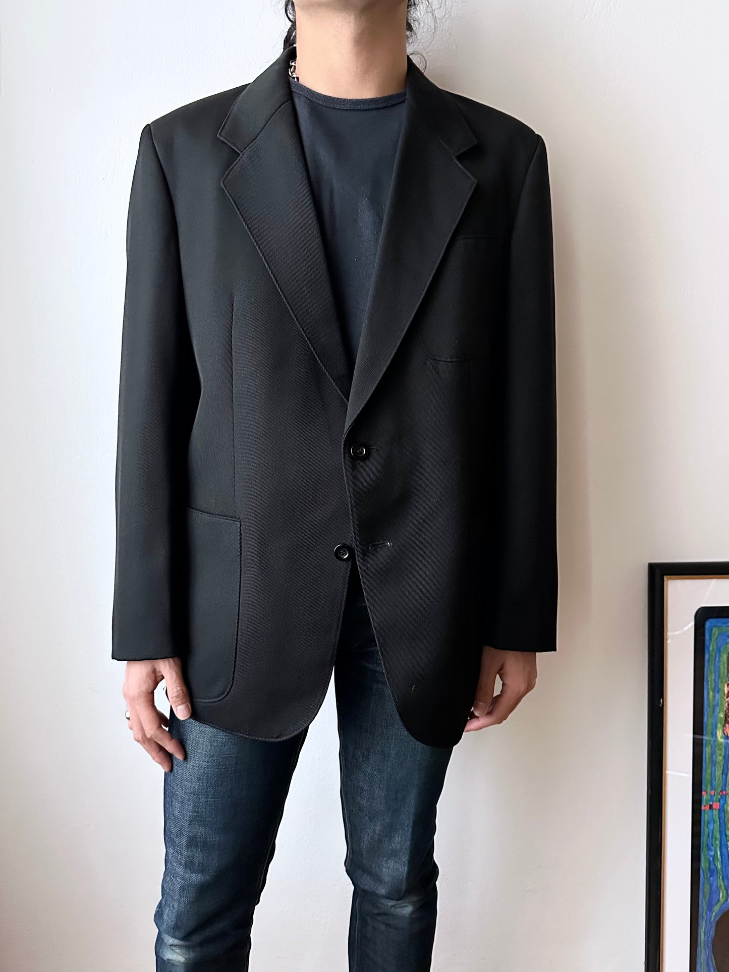 70s wool tailored jacket