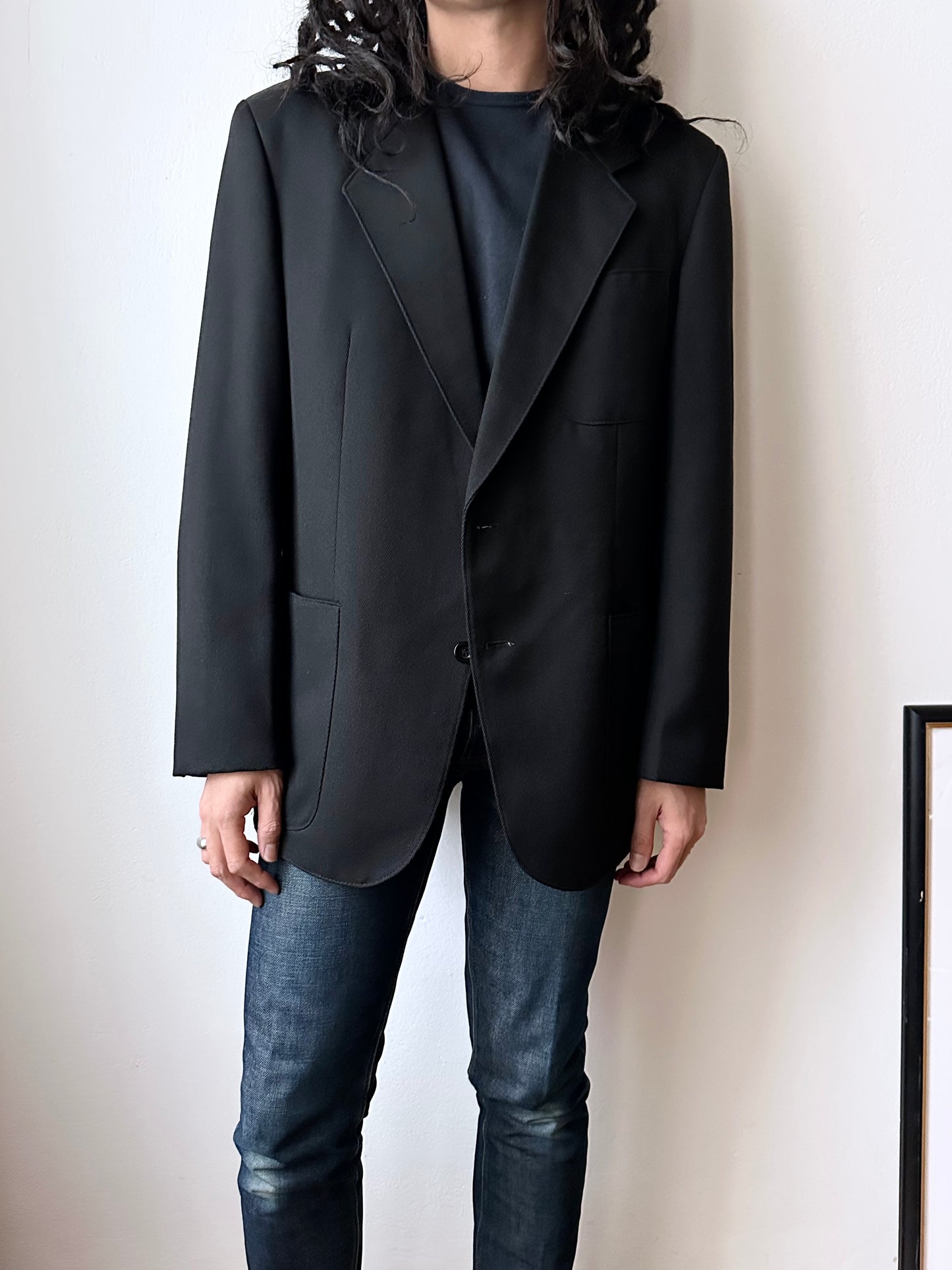 70s wool tailored jacket