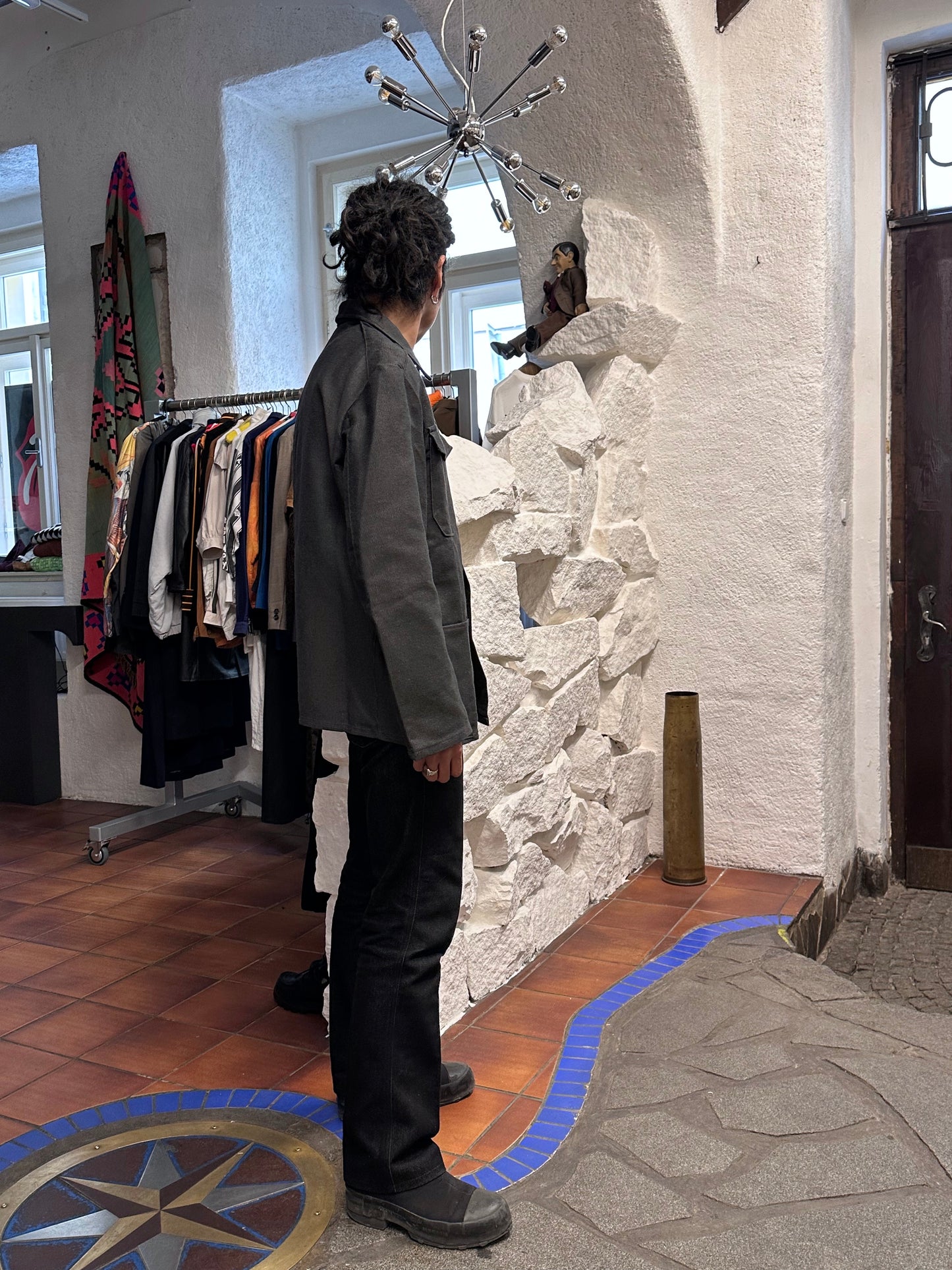 1960's 60年代 Work Jacket Cotton pique Dead stock Toto Vintage clothing store Antique shop Vintage clothing shop Praha Prague コットン ピケ 古着屋 アンティークショップ プラハ ユーロワーク ユーロ古着 ヨーロッパ古着 古着卸