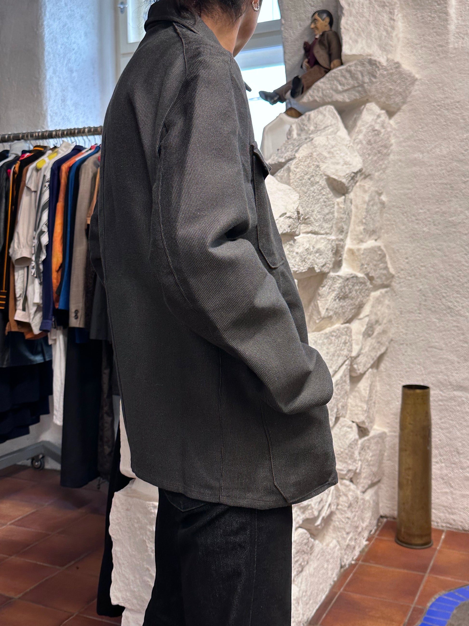 1960's 60年代 Work Jacket Cotton pique Dead stock Toto Vintage clothing store Antique shop Vintage clothing shop Praha Prague コットン ピケ 古着屋 アンティークショップ プラハ ユーロワーク ユーロ古着 ヨーロッパ古着 古着卸