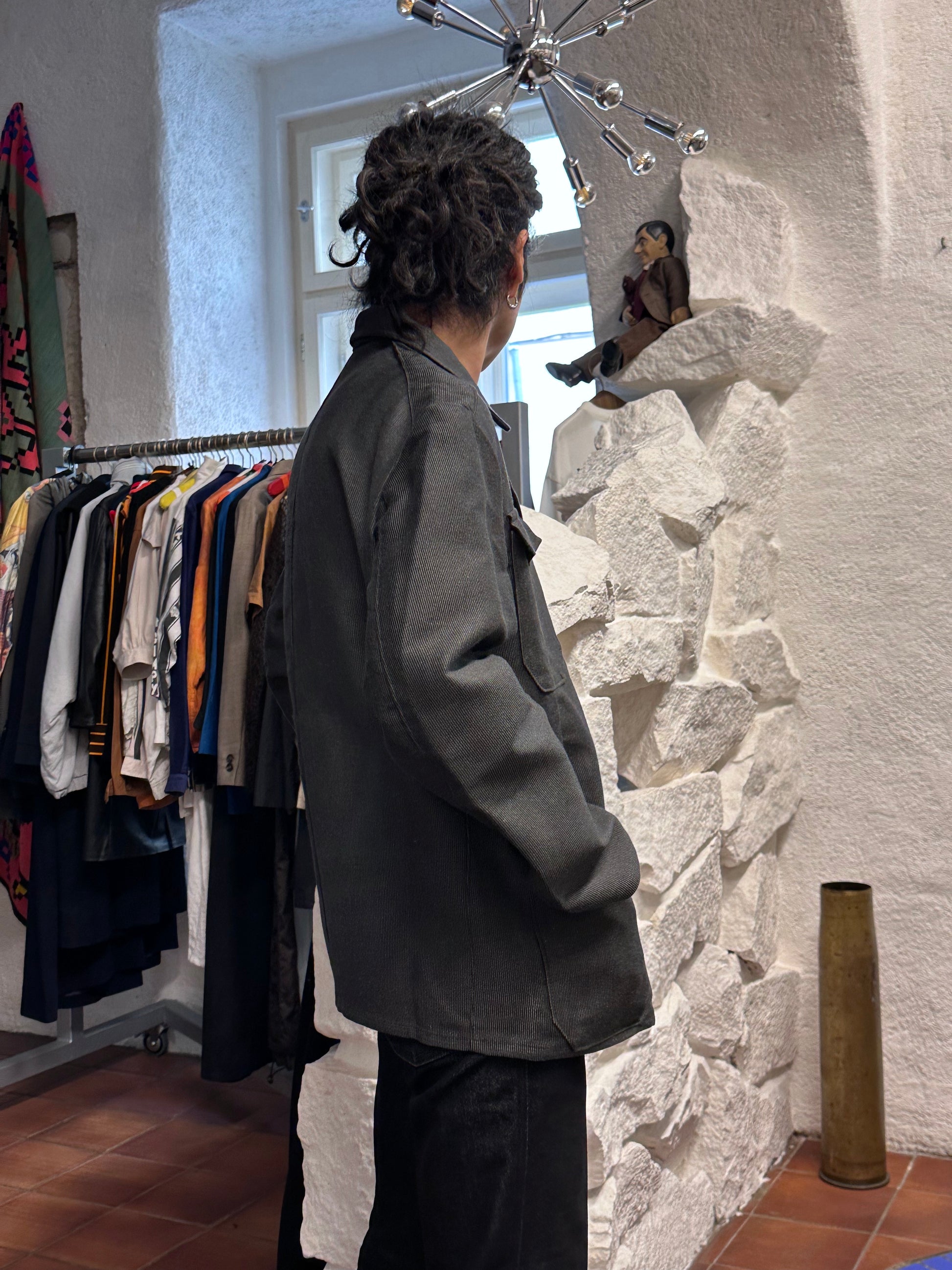 1960's 60年代 Work Jacket Cotton pique Dead stock Toto Vintage clothing store Antique shop Vintage clothing shop Praha Prague コットン ピケ 古着屋 アンティークショップ プラハ ユーロワーク ユーロ古着 ヨーロッパ古着 古着卸