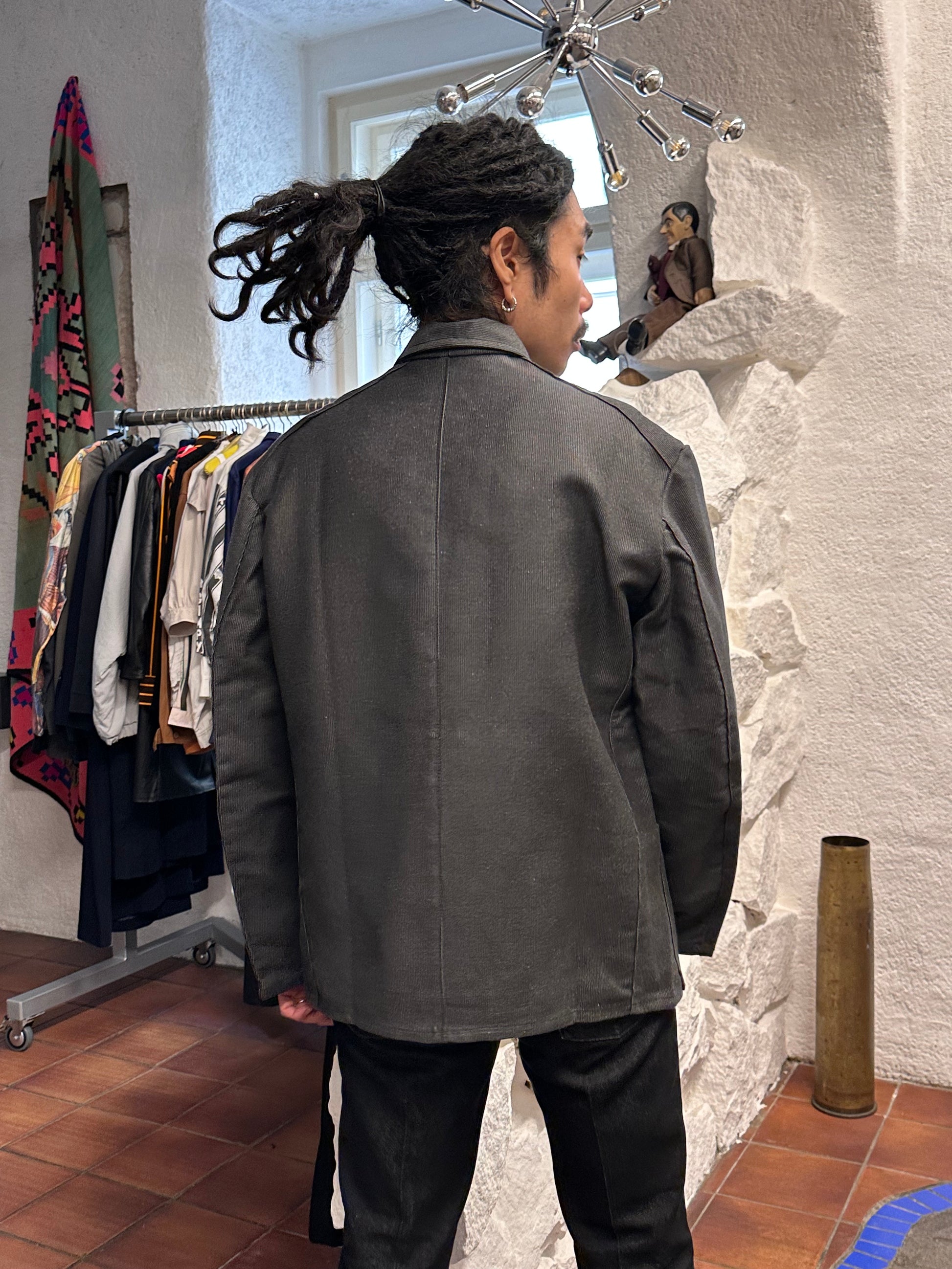 1960's 60年代 Work Jacket Cotton pique Dead stock Toto Vintage clothing store Antique shop Vintage clothing shop Praha Prague コットン ピケ 古着屋 アンティークショップ プラハ ユーロワーク ユーロ古着 ヨーロッパ古着 古着卸