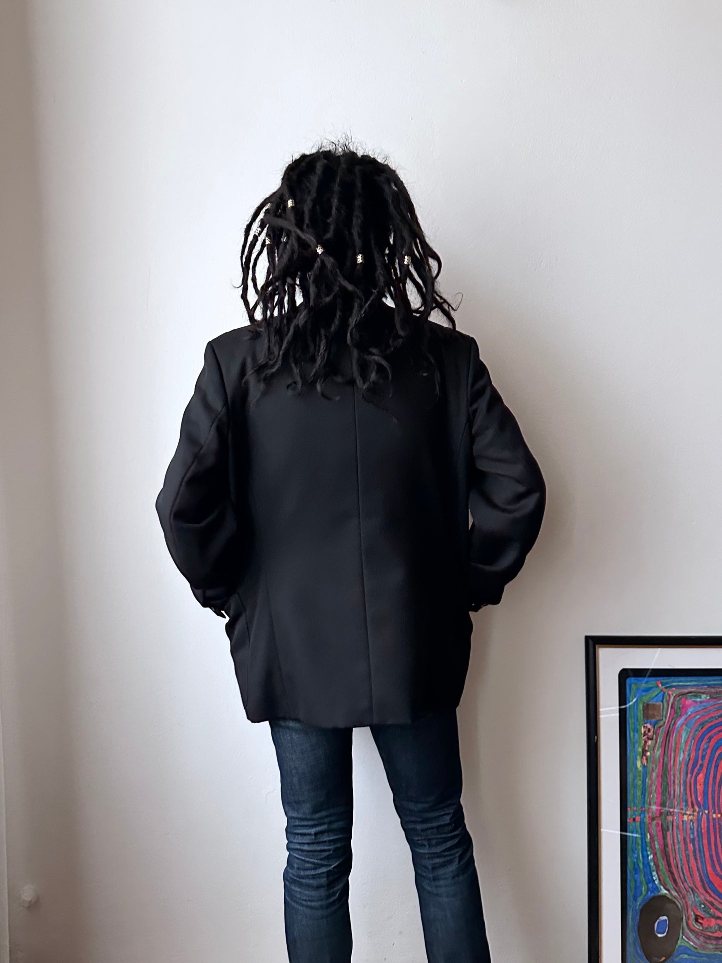 70s wool tailored jacket