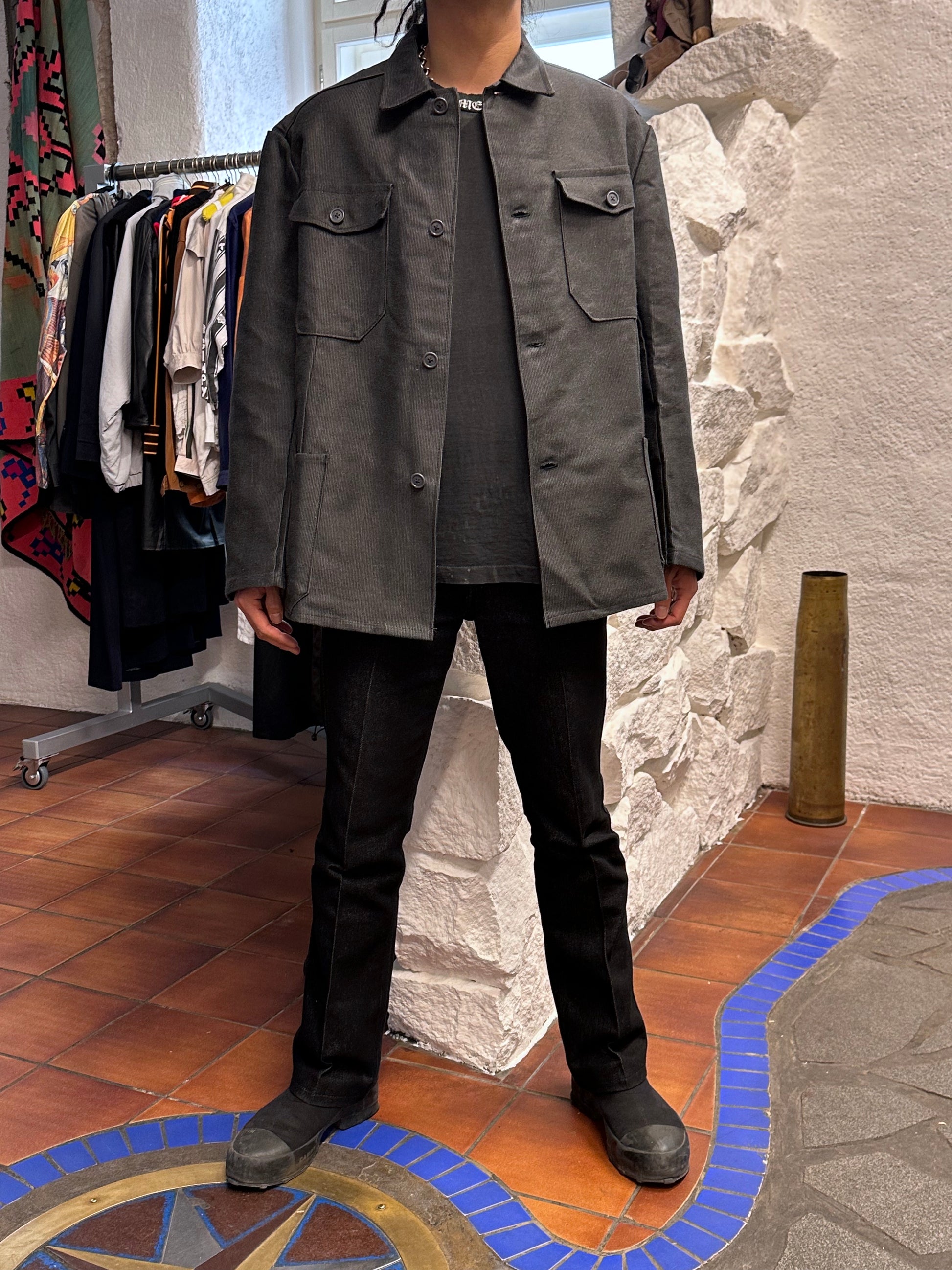 1960's 60年代 Work Jacket Cotton pique Dead stock Toto Vintage clothing store Antique shop Vintage clothing shop Praha Prague コットン ピケ 古着屋 アンティークショップ プラハ ユーロワーク ユーロ古着 ヨーロッパ古着 古着卸