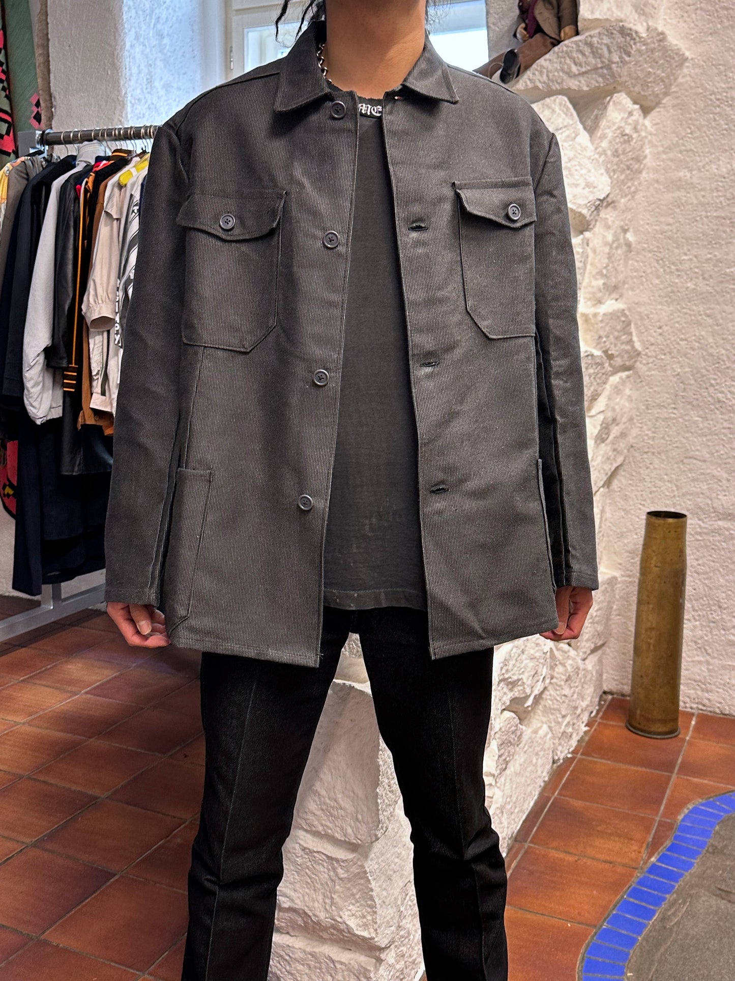 1960's 60年代 Work Jacket Cotton pique Dead stock Toto Vintage clothing store Antique shop Vintage clothing shop Praha Prague コットン ピケ 古着屋 アンティークショップ プラハ ユーロワーク ユーロ古着 ヨーロッパ古着 古着卸