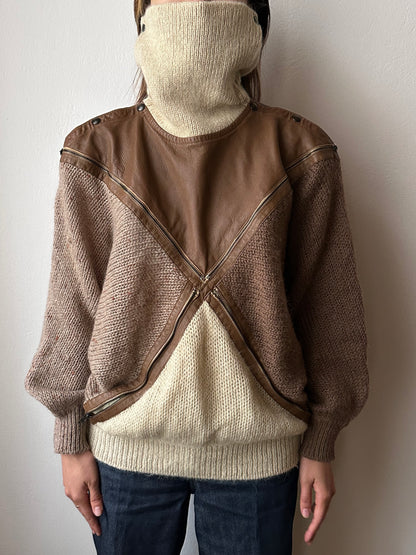 Late 1970s Iceberg × J.C. de Castelbajac wool jumper