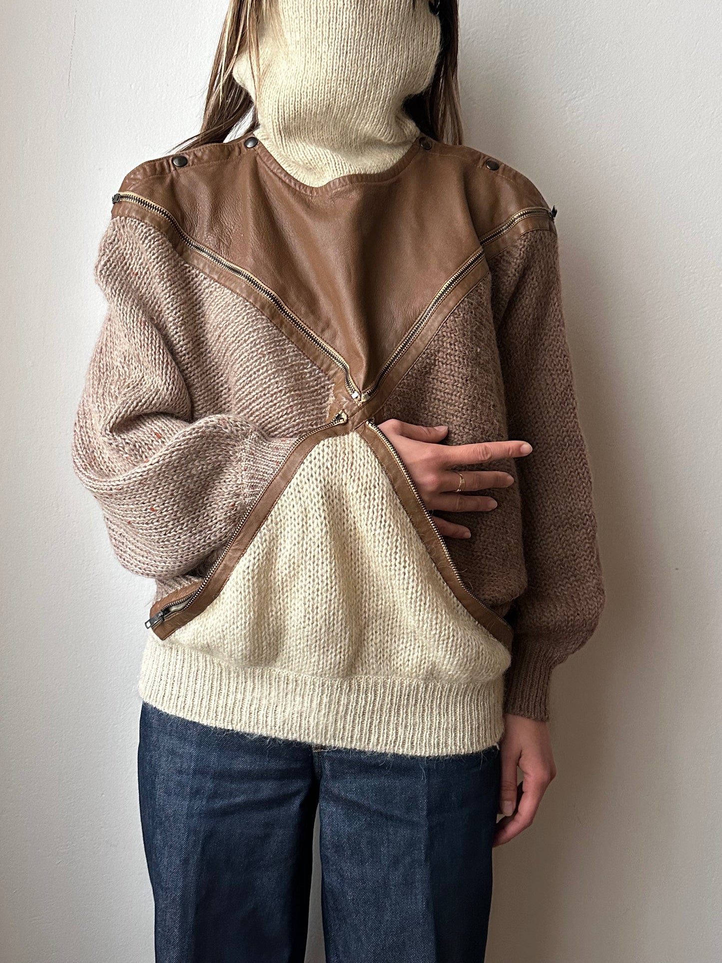 Late 1970s Iceberg × J.C. de Castelbajac wool jumper