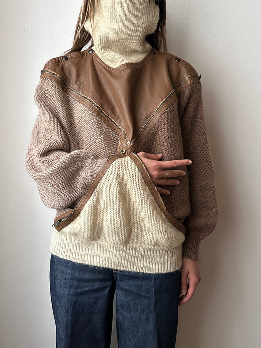 Late 1970s Iceberg × J.C. de Castelbajac wool jumper