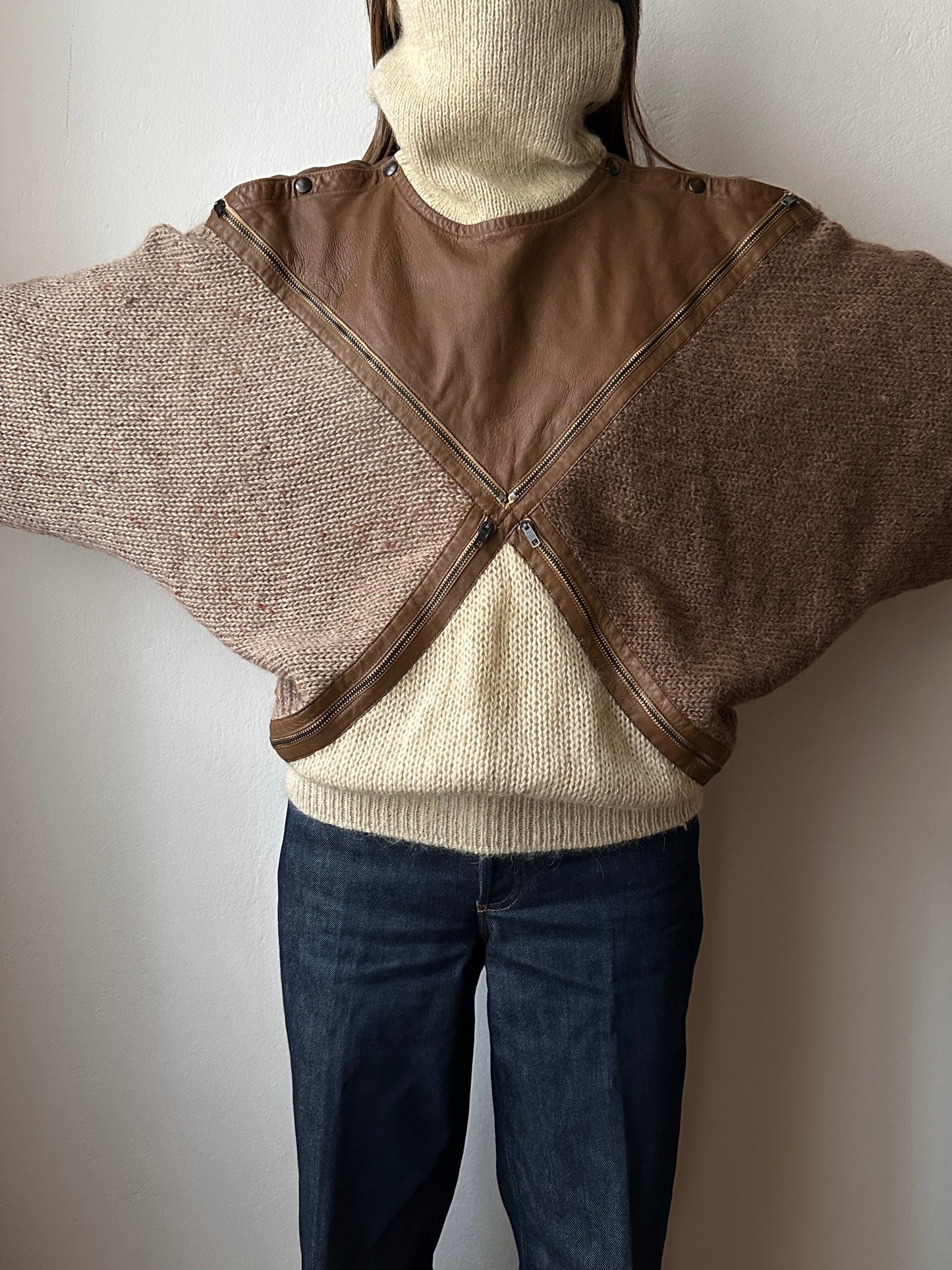 Late 1970s Iceberg × J.C. de Castelbajac wool jumper