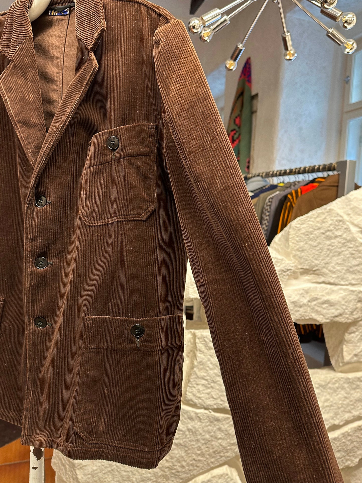 60's 60年代 Germany corduroy tailored jacket コーデュロイ Vintage ヴィンテージ ワーク ユーロワーク  ヨーロッパワーク ドイツワーク Toto Praha Prague Vintage store Vintage clothing 古着屋 古着 ユーロ古着 ヨーロッパ古着 Brown 茶色 