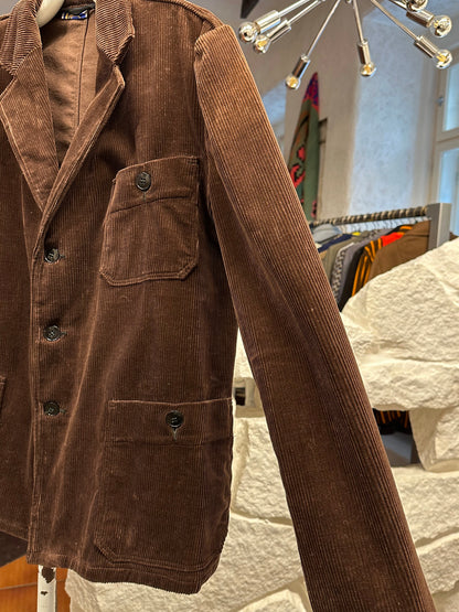 60's 60年代 Germany corduroy tailored jacket コーデュロイ Vintage ヴィンテージ ワーク ユーロワーク  ヨーロッパワーク ドイツワーク Toto Praha Prague Vintage store Vintage clothing 古着屋 古着 ユーロ古着 ヨーロッパ古着 Brown 茶色 