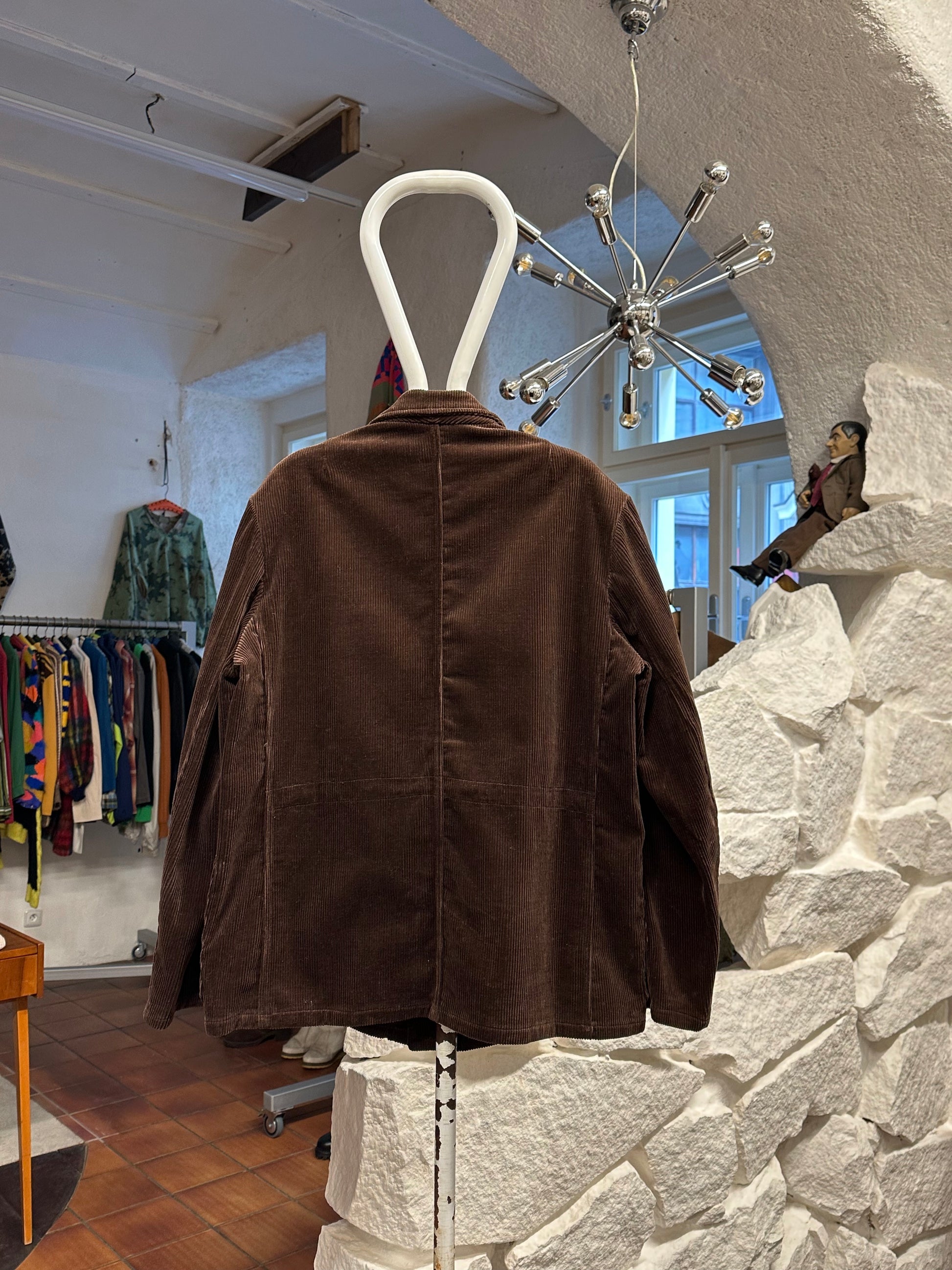 60's 60年代 Germany corduroy tailored jacket コーデュロイ Vintage ヴィンテージ ワーク ユーロワーク  ヨーロッパワーク ドイツワーク Toto Praha Prague Vintage store Vintage clothing 古着屋 古着 ユーロ古着 ヨーロッパ古着 Brown 茶色 