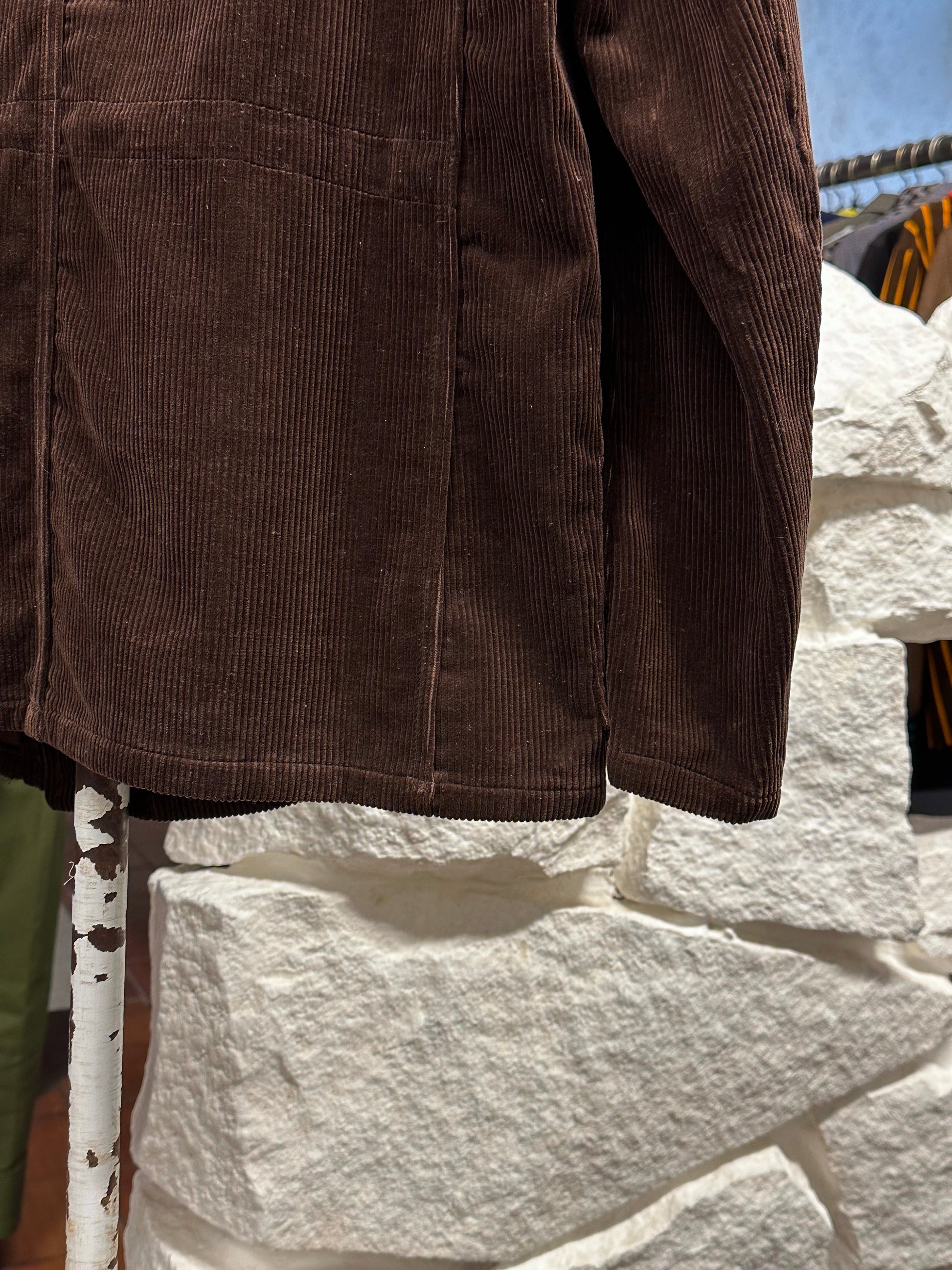 60's 60年代 Germany corduroy tailored jacket コーデュロイ Vintage ヴィンテージ ワーク ユーロワーク  ヨーロッパワーク ドイツワーク Toto Praha Prague Vintage store Vintage clothing 古着屋 古着 ユーロ古着 ヨーロッパ古着 Brown 茶色 