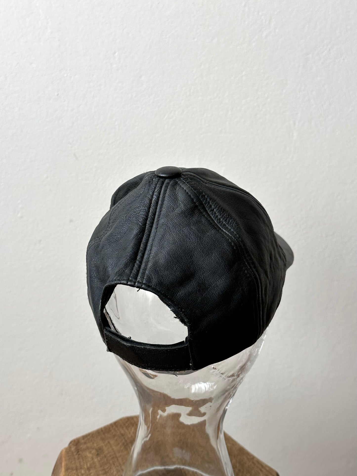 Black Leather cap