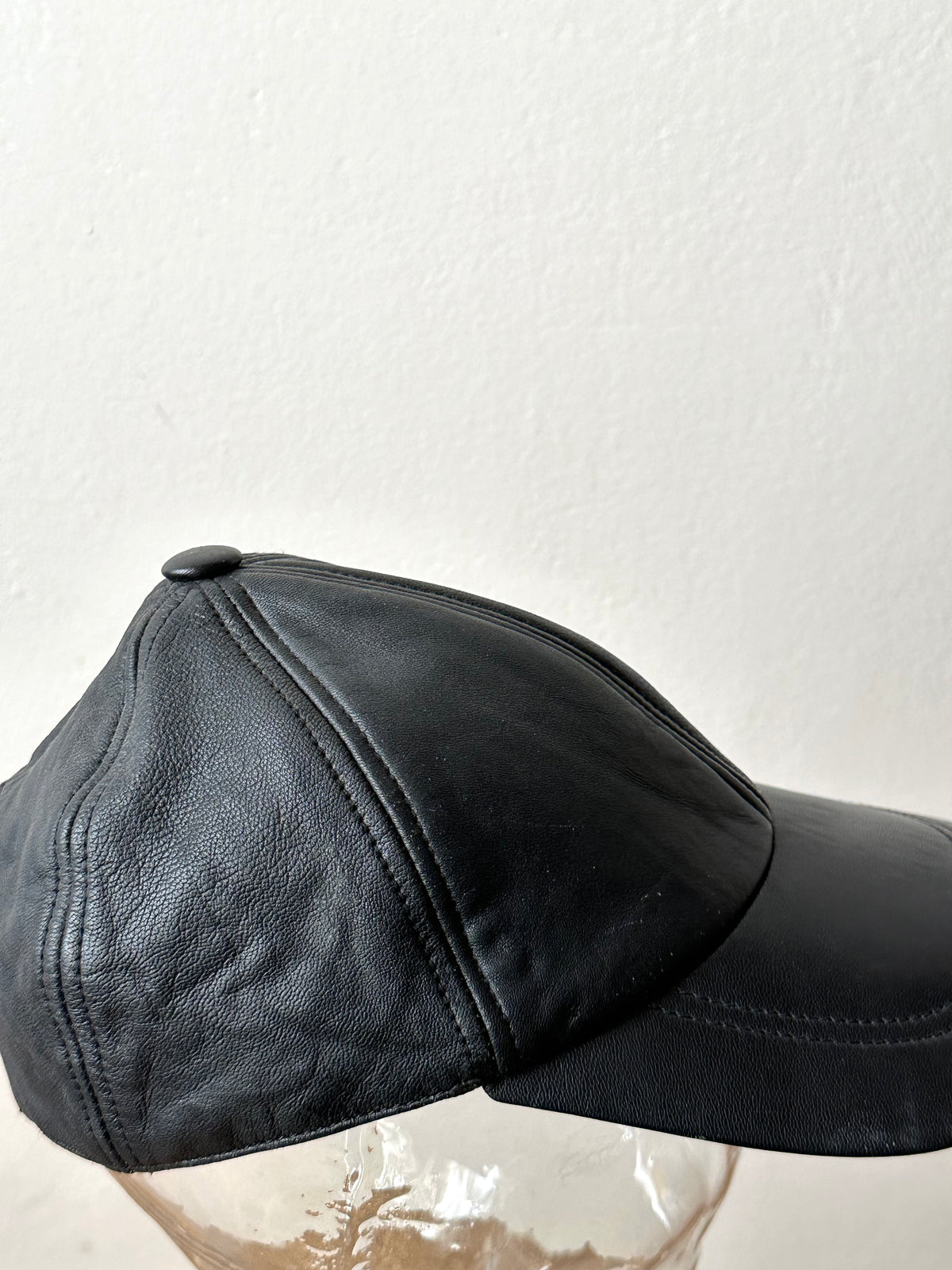Black Leather cap